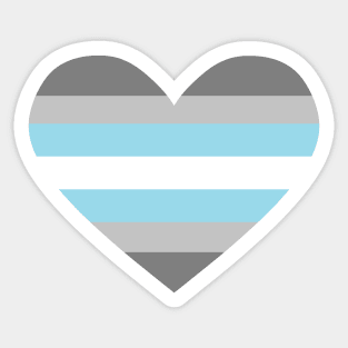 Demiboy pride heart Sticker